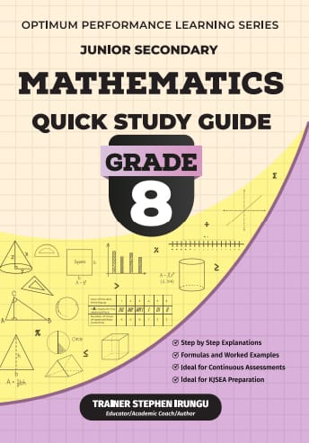 Mathematics Quick Study Guide for Grade 8